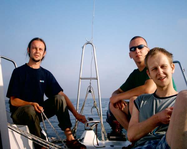 Mazury (od lewej: Darek, Rafa i Tomek)