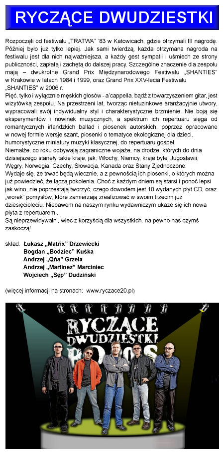 RYCZCE DWUDZIESTKI
